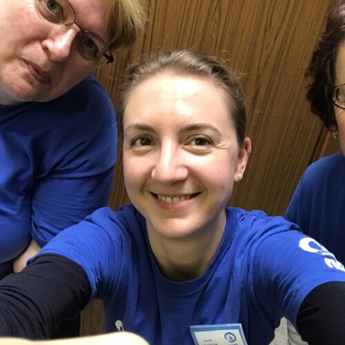 Planis Heike, Anna und Irmgard beim Selfie-Schießen